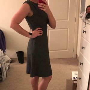 J. Crew Charcoal Gray Work A-line Dress